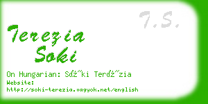 terezia soki business card